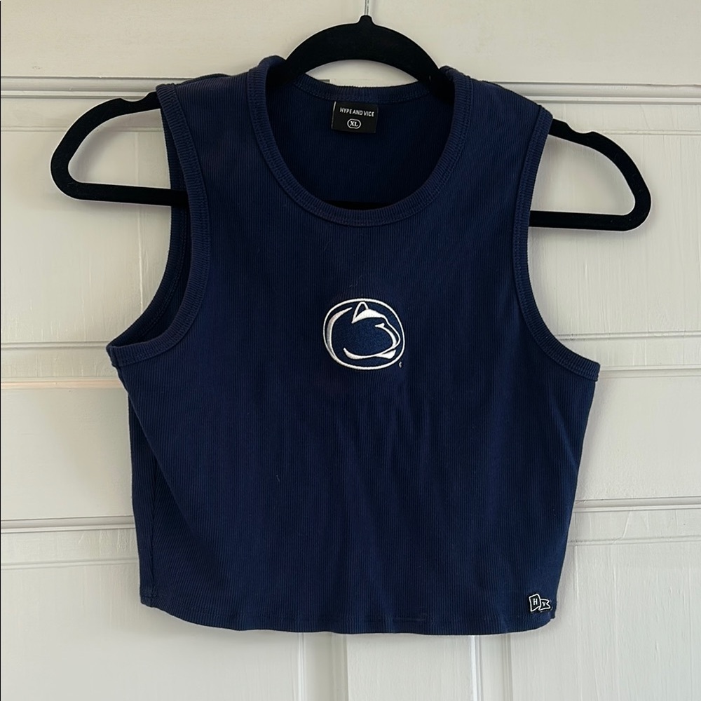 Blue UPenn Crop Top
